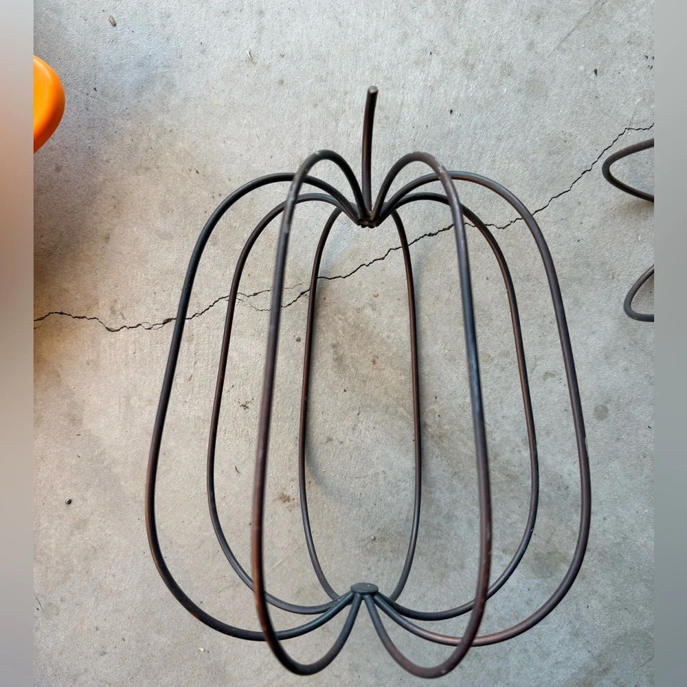 Pottery barn Metal Pumpkin Decor Set